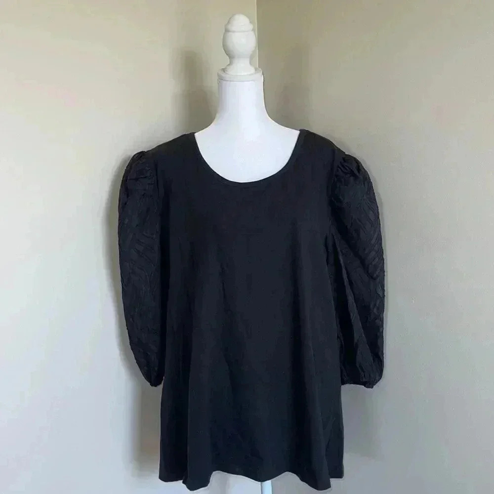 A Love Story Sheer-Sleeve Blouse​​